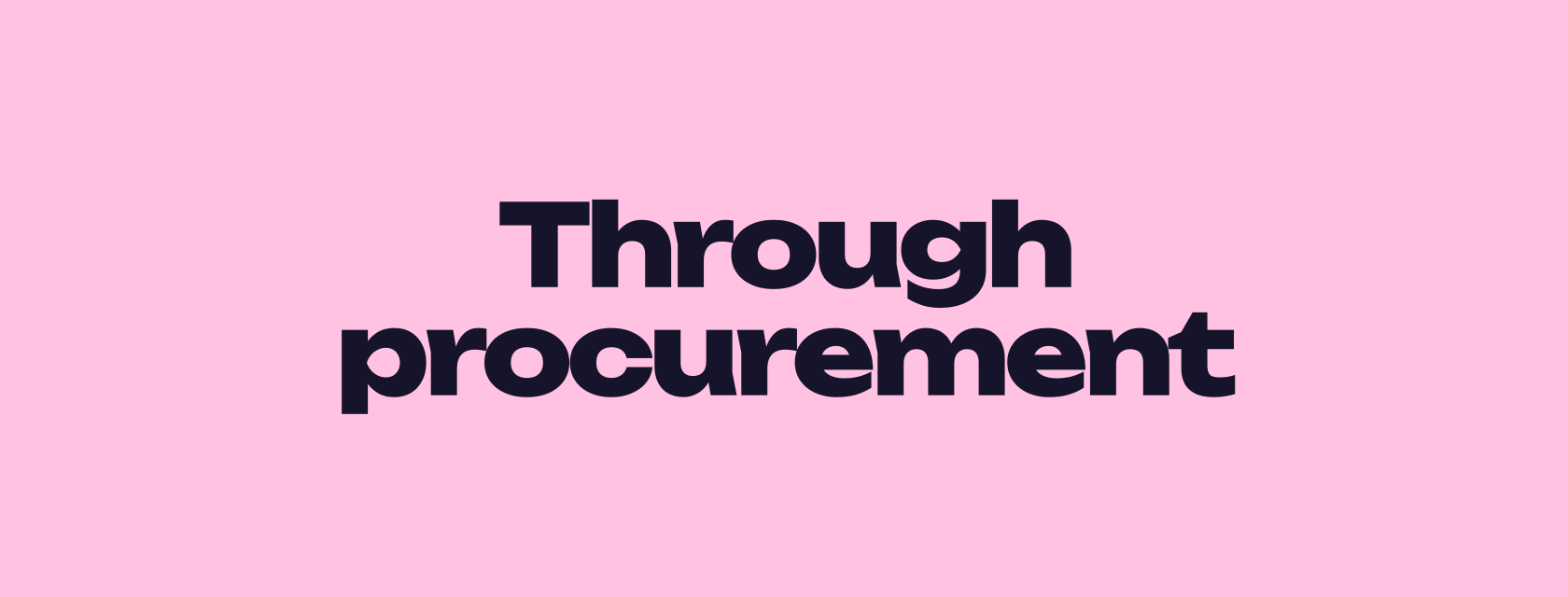 Getting a TLD acquisition through procurement