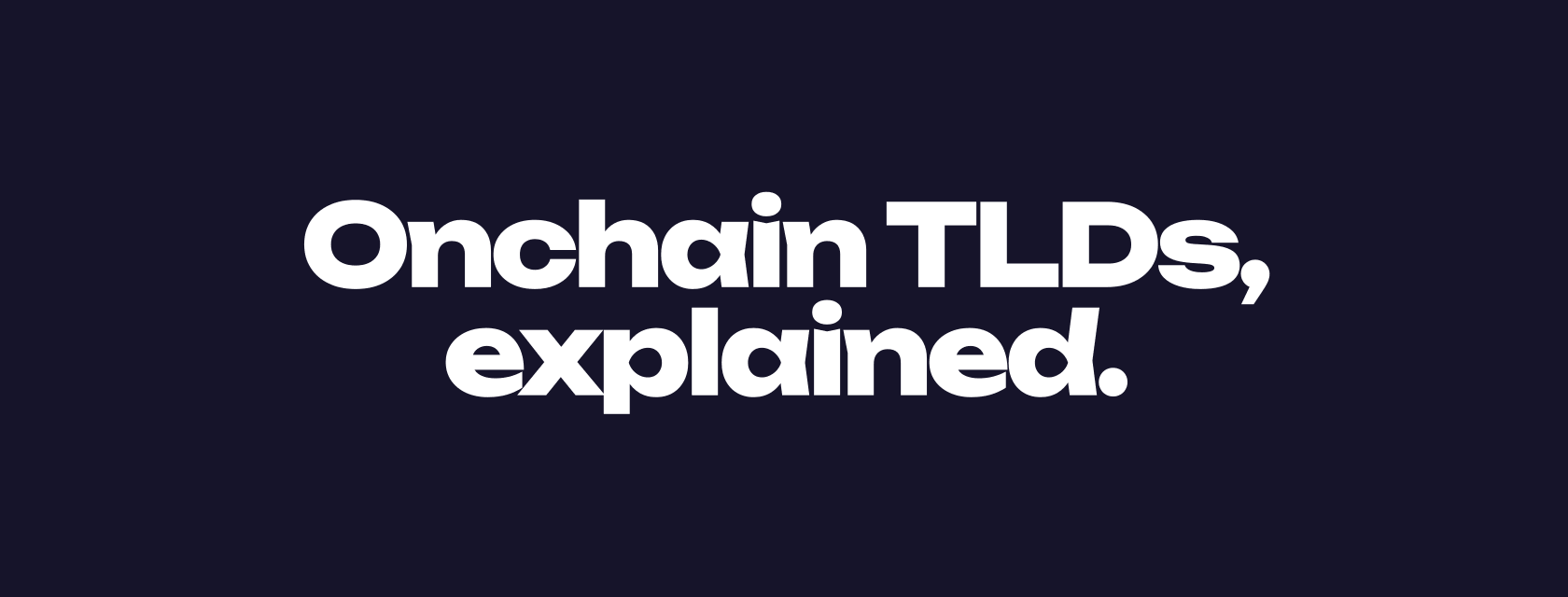Onchain top-level domains: the complete guide