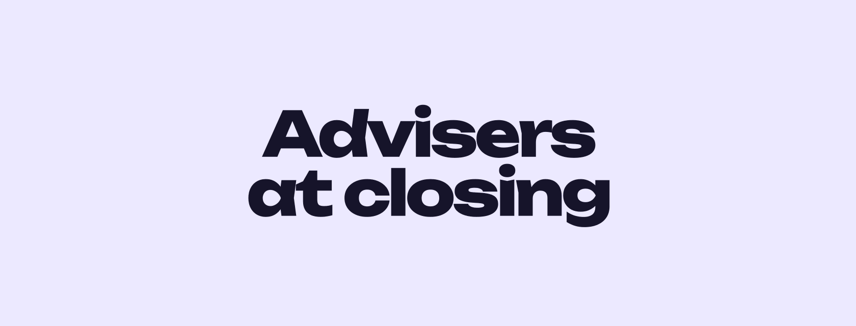 Paying advisers and referrers at closing