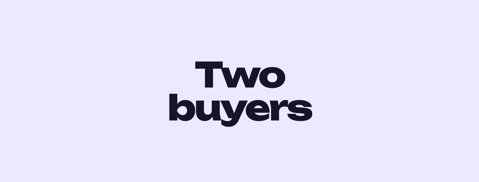 Two interested buyers: running a fair process