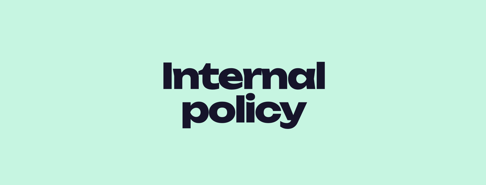 Writing an internal policy for onchain names